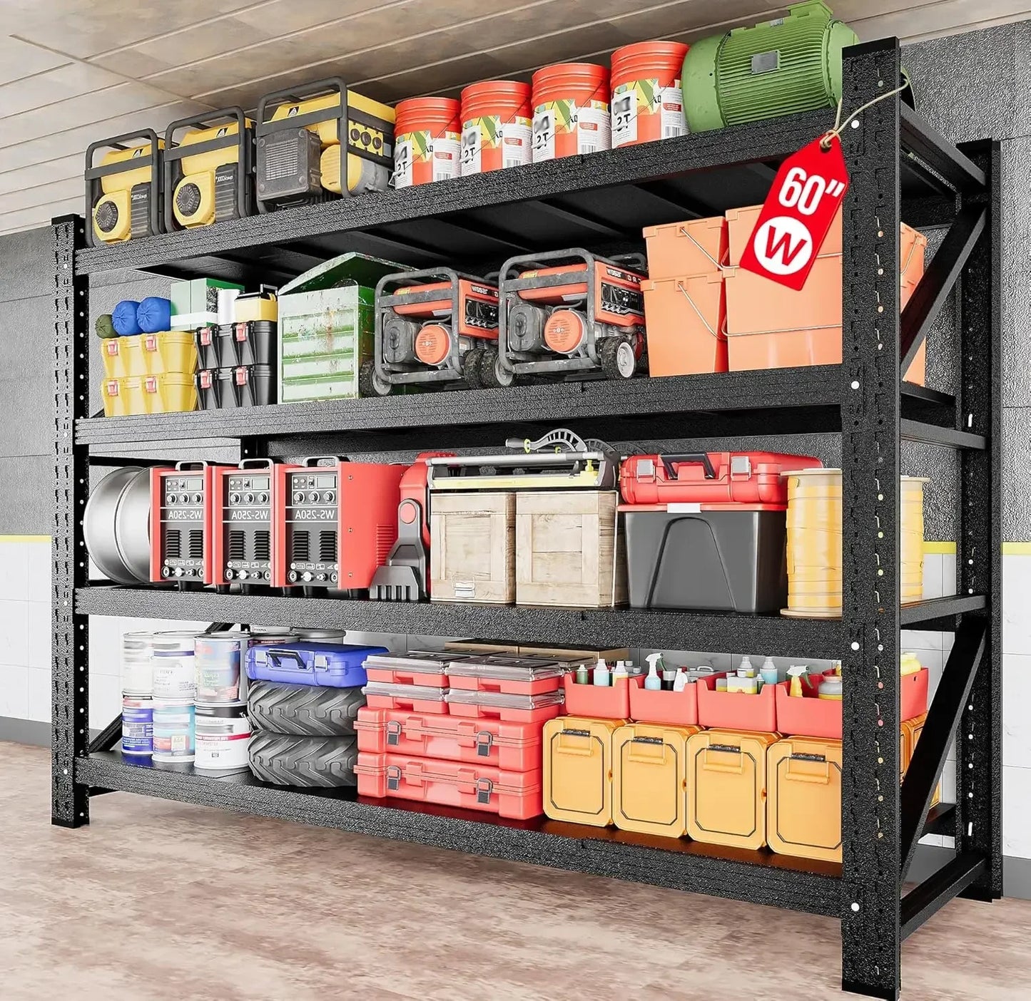 79-inch Heavy Duty Steel Garage Storage Rack