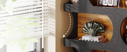71" Tall  4-Tier Bookcase