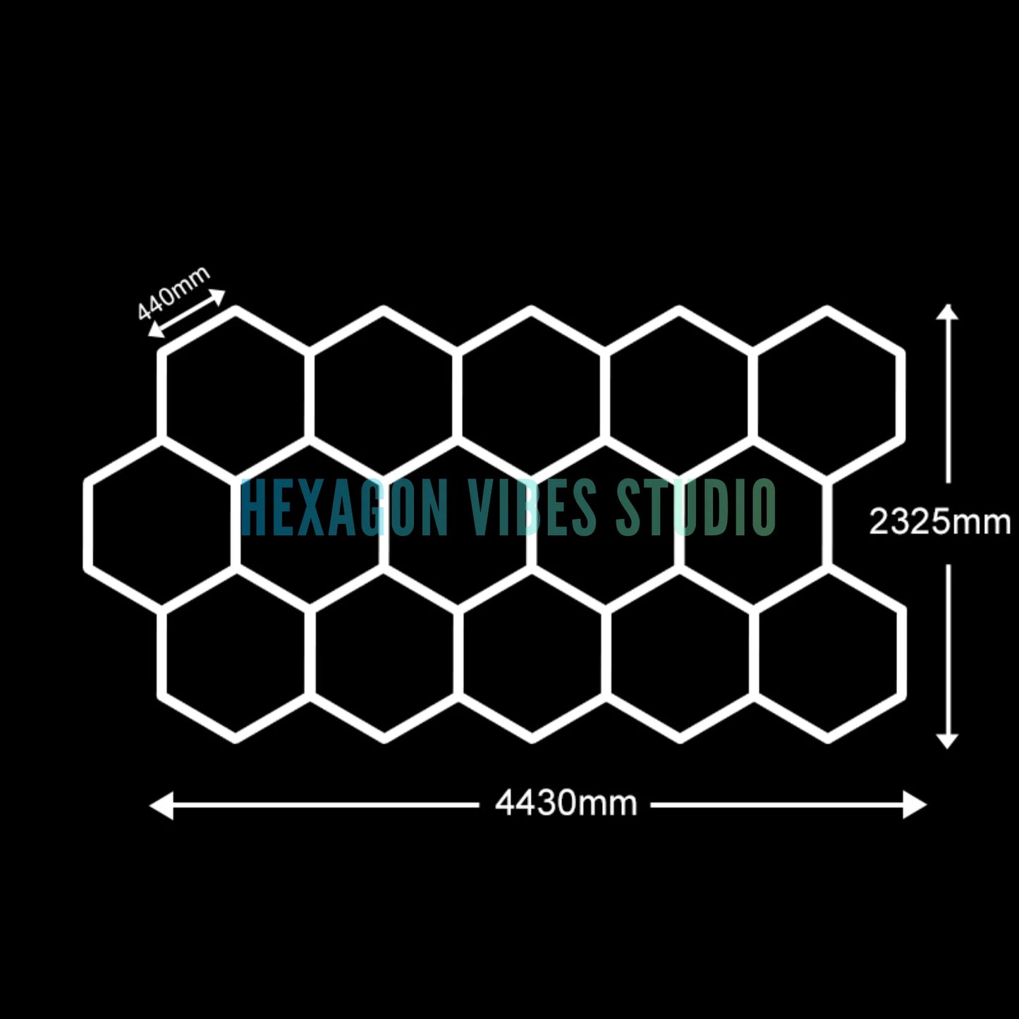 Large Size Hexagon LED Lighting for Garage