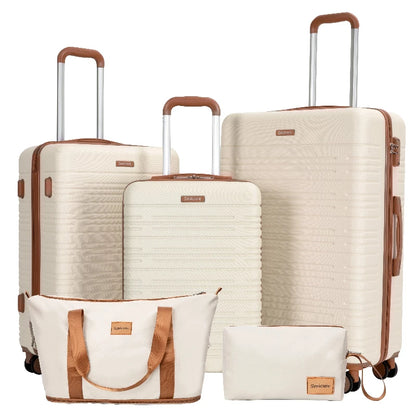 Luggage Set 4-Piece ABS Suitcase With Spinner Wheels