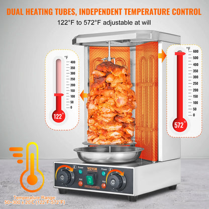 Electric Vertical Gyro Rotisserie Machine