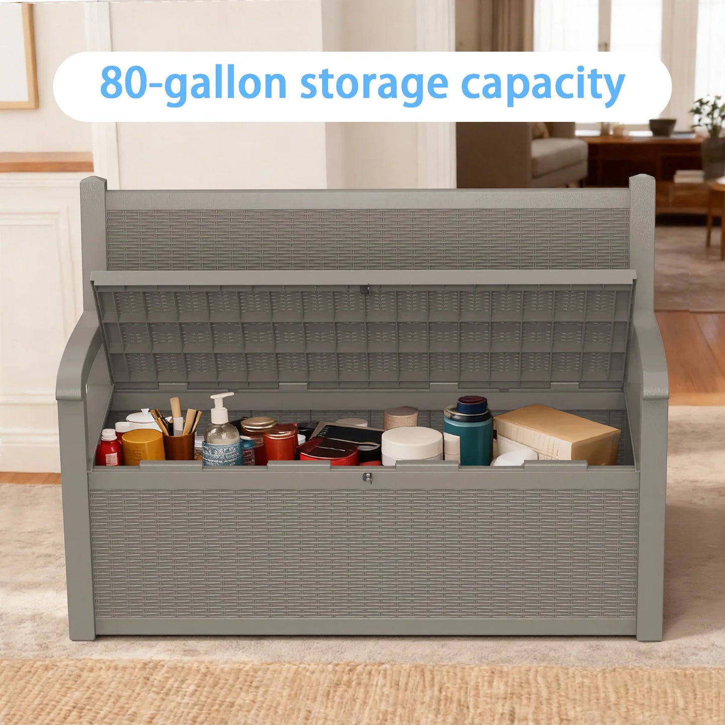 Outdoor Rattan Design  Storage Bench