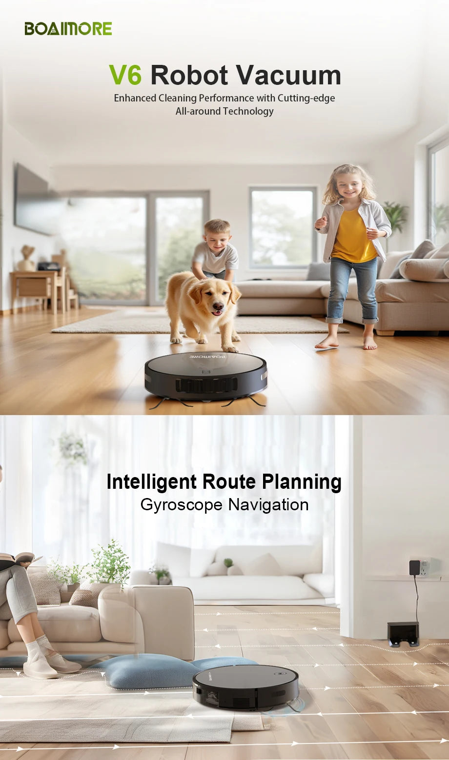 Self-Charging Smart Robot Vacuum Cleaner and Mop Combo for your Furbabies hair and messes!