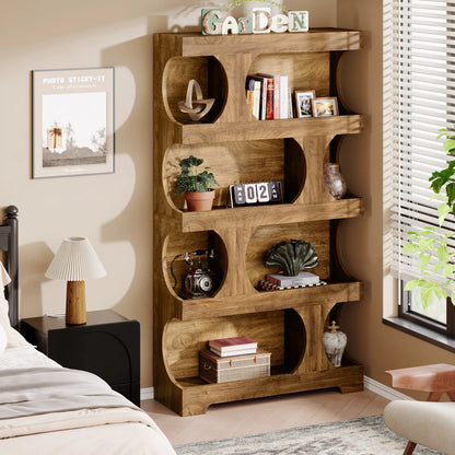 71" Tall  4-Tier Bookcase