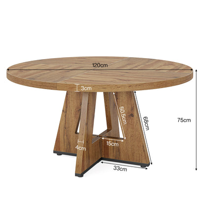 47 inch Round Dining Table for 4