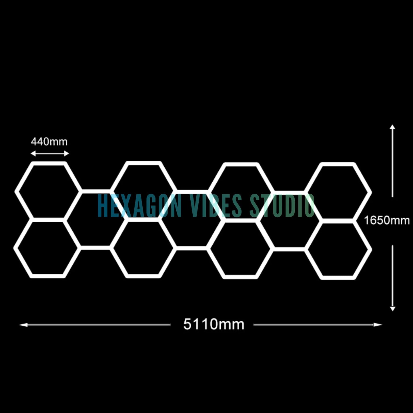 Large Size Hexagon LED Lighting for Garage
