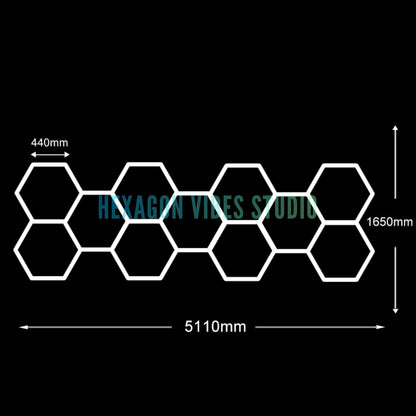 Large Size Hexagon LED Lighting for Garage
