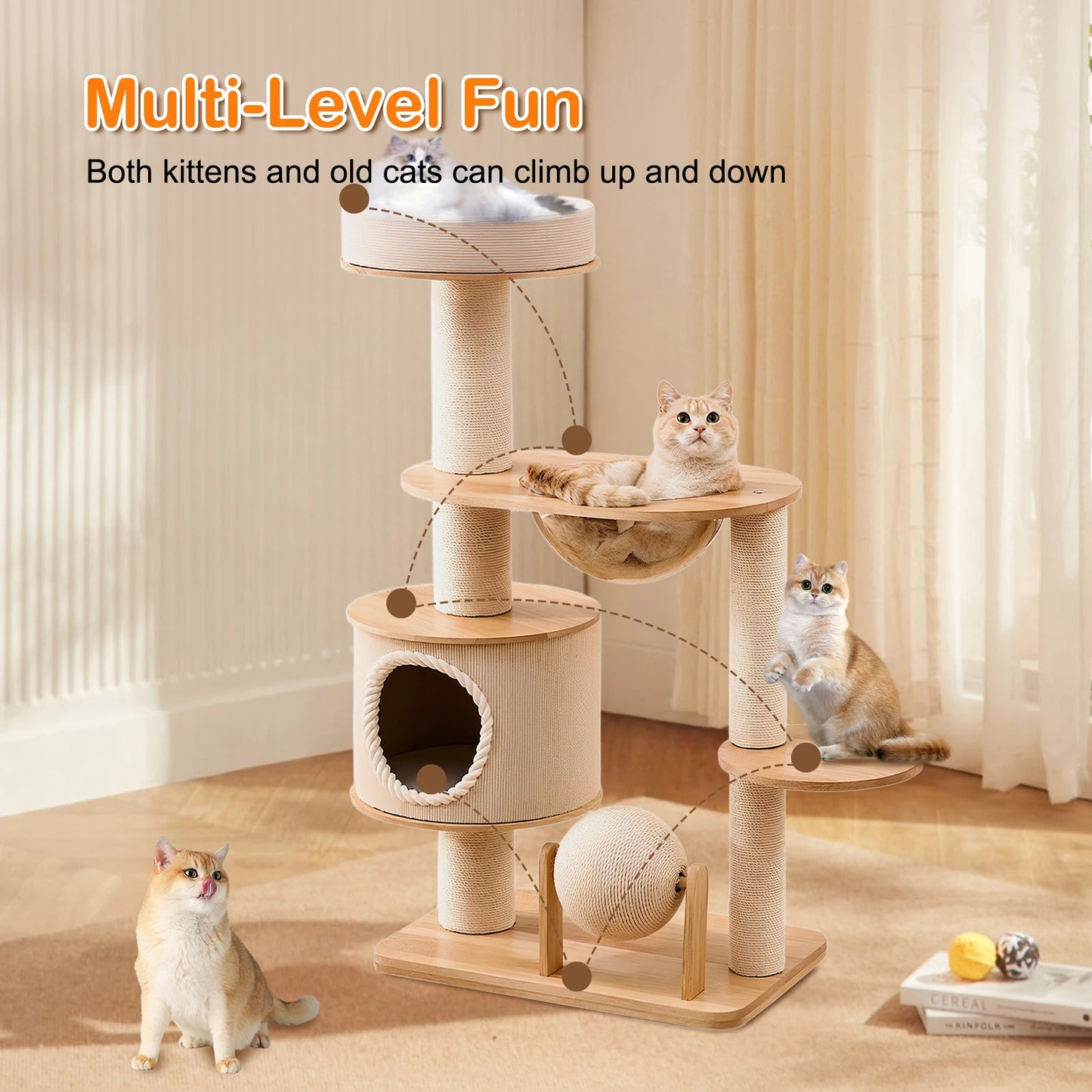 Multi-Level Cat Tree for your Feline Friends