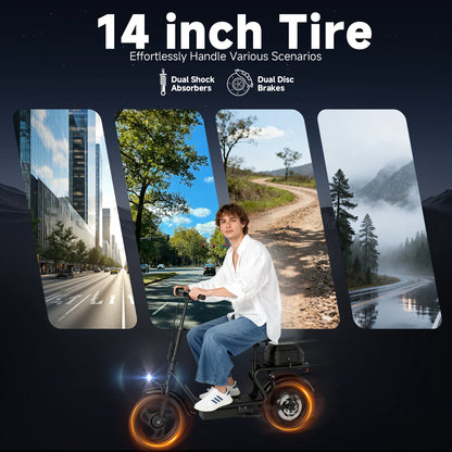 Foldable 500W Ebike with 10.4AH Battery