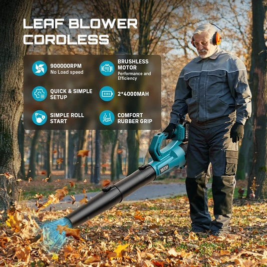 Cordless Leaf Blower for Debris and Snow
