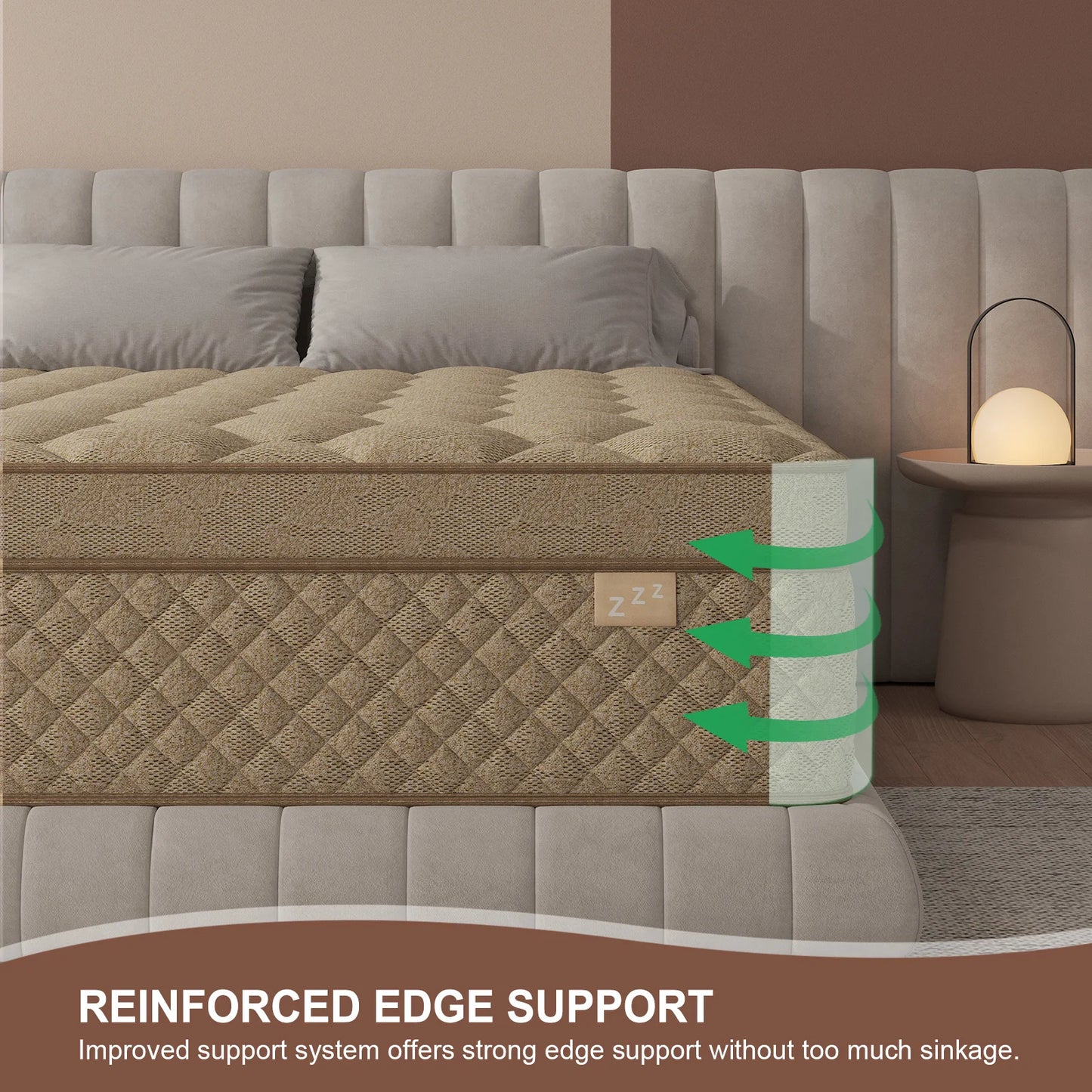 12" or 14" Medium Firm Gel Memory Foam Hybrid Pocket Spring Mattress in a Box