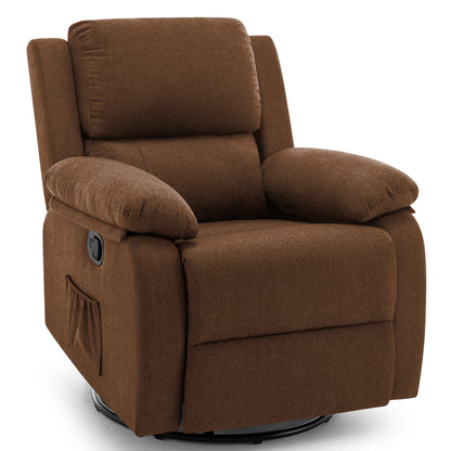 360 Degree Swivel Rocker Recliner for Small Spaces