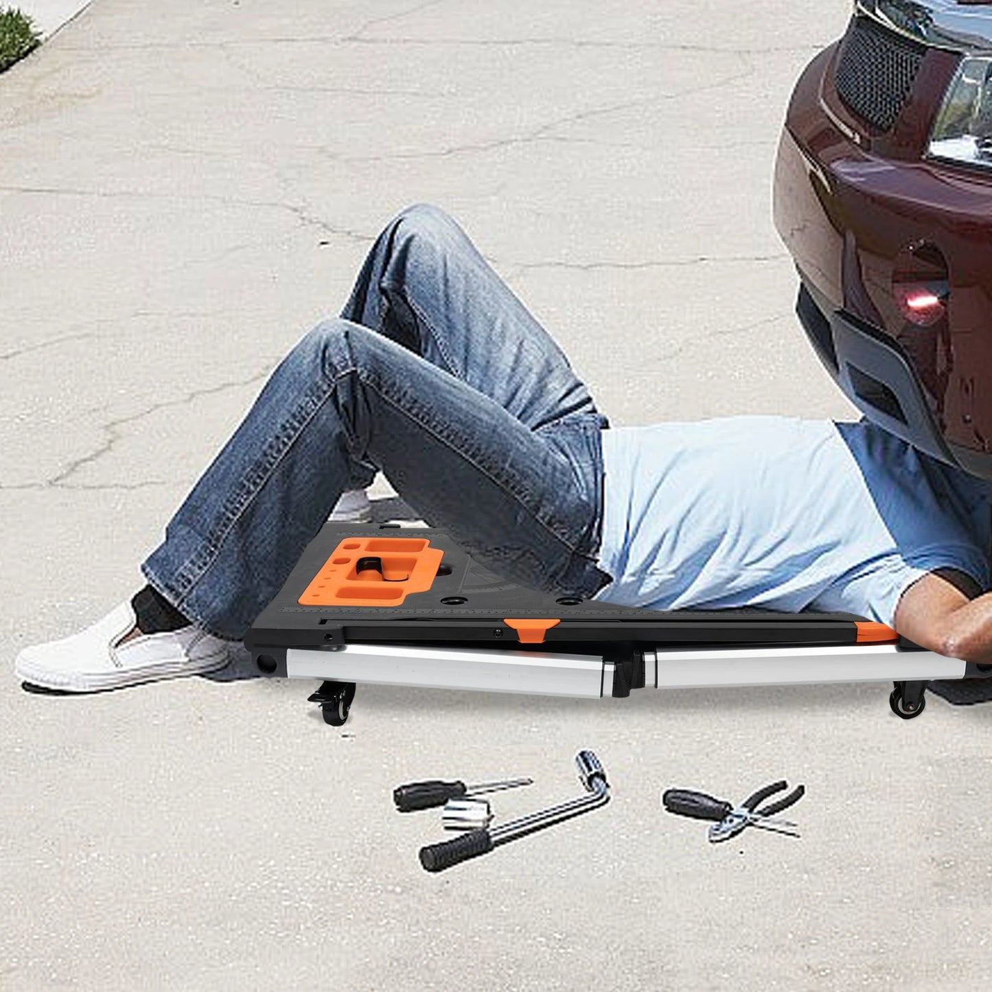 Space Saving 7-in-1 Multifunctional Folding Workbench and Hand Truck for all your DIY projects