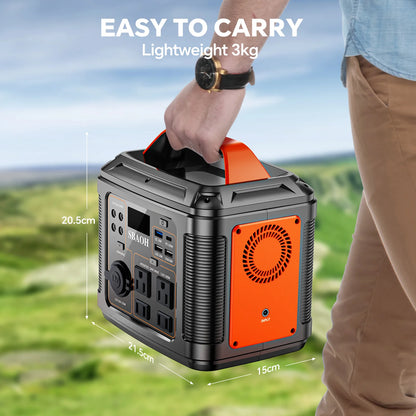300W Portable Power Station with Solar Panel