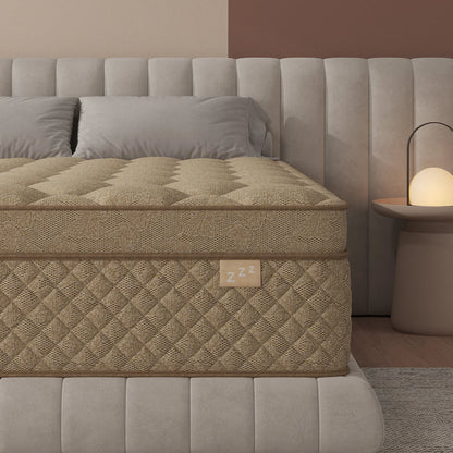 12" or 14" Medium Firm Gel Memory Foam Hybrid Pocket Spring Mattress in a Box