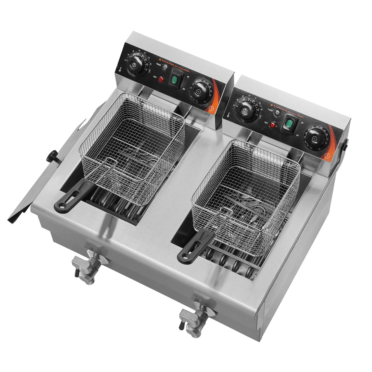 12L Electric Countertop Deep Fryer w/Dual Removable Tanks