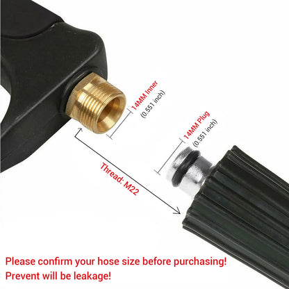 High Pressure Washer with 5 Quick Connect Nozzles