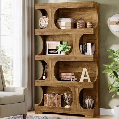71" Tall  4-Tier Bookcase