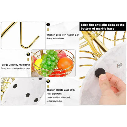 Fruit Basket with Banana Hanger