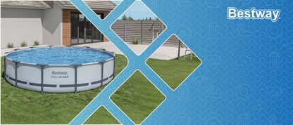 13ft Round Pool Set which Includes Cover, Canopy, Pump & Ladder