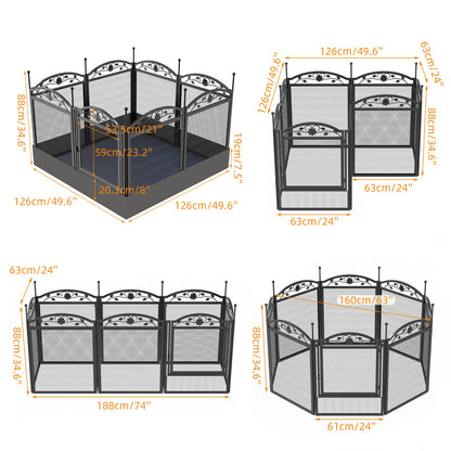 Heavy Duty Play Pen, Secured Whelping Pen with removable waterproof flooring
