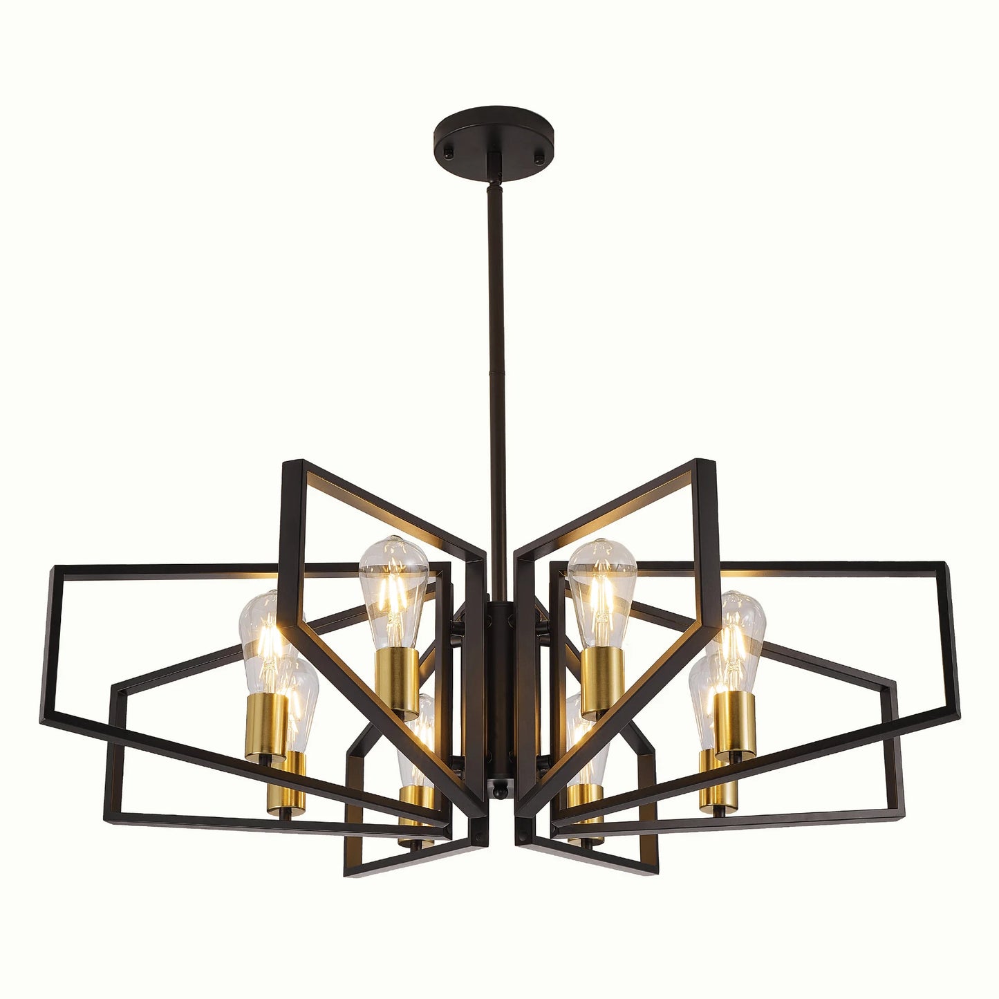 Modern 8-Light Geometric Pendant Chandelier for your home