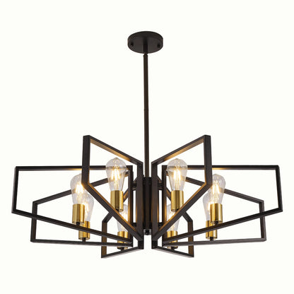 Modern 8-Light Geometric Pendant Chandelier for your home