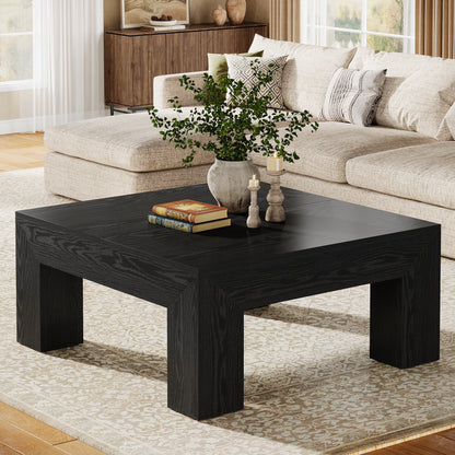 39.4-Inch Square Coffee Table for Living Room