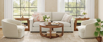 Modern Round 2-Tier Coffee Table