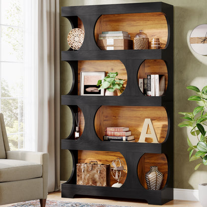 71" Tall  4-Tier Bookcase