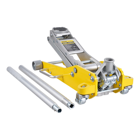 3T/2T Hydraulic Floor Jack Alum with Dual Piston Quick Lift Pump