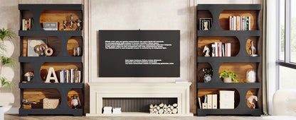 71" Tall  4-Tier Bookcase