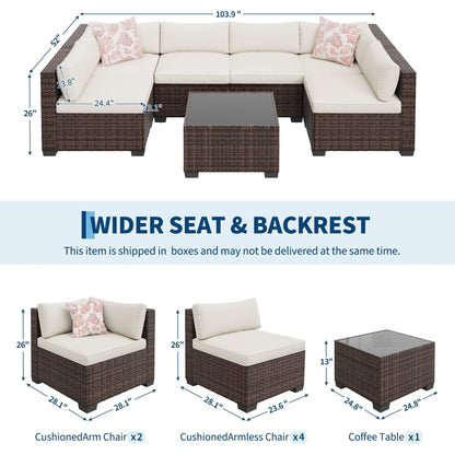7-Piece Outdoor Patio Furniture