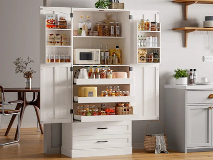 71" Tall Farmhouse Freestanding Pantry for your Kitchen