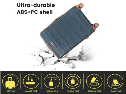Luggage Set 4-Piece ABS Suitcase With Spinner Wheels