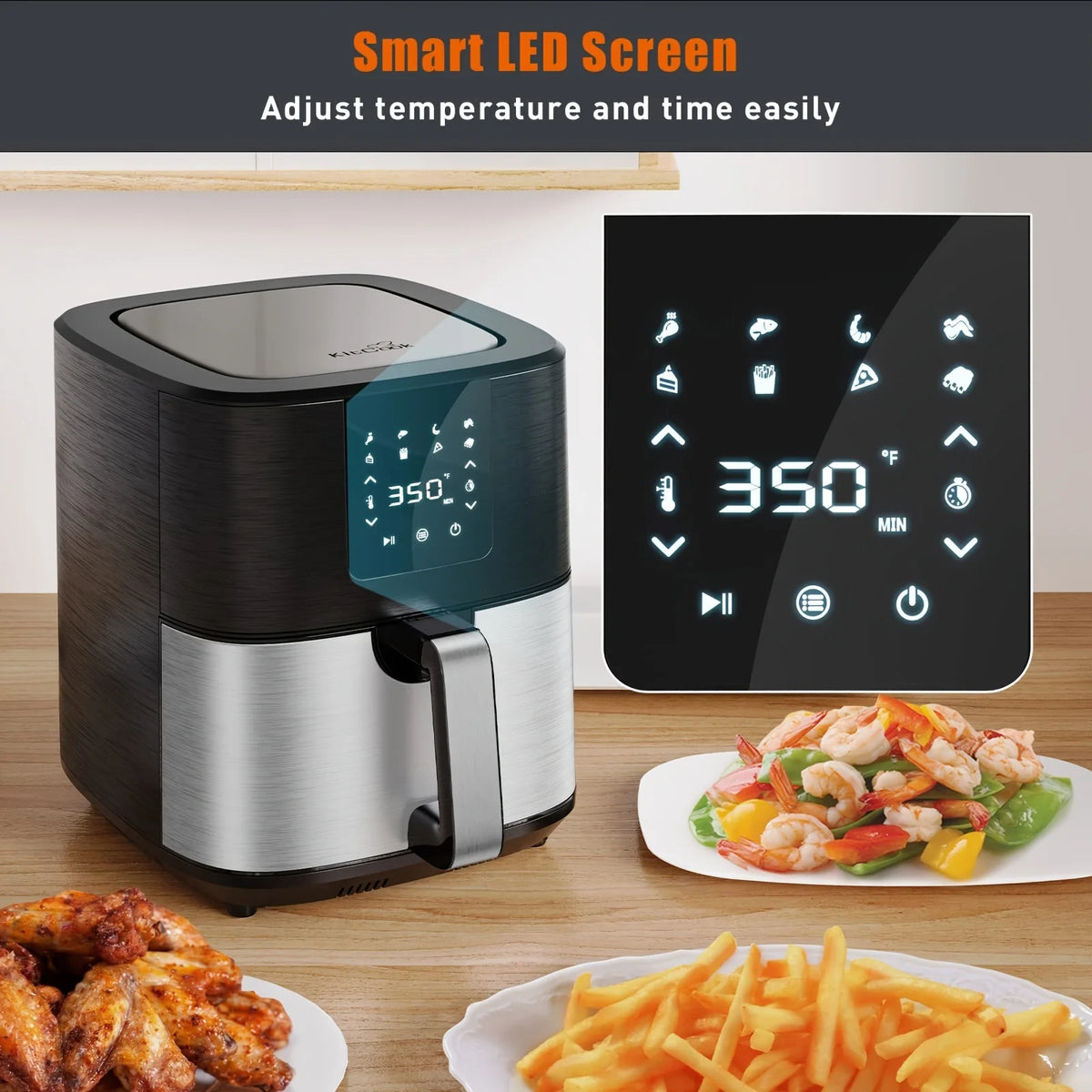 7 Qt Digital Touch Screen with 8 Preset Menu