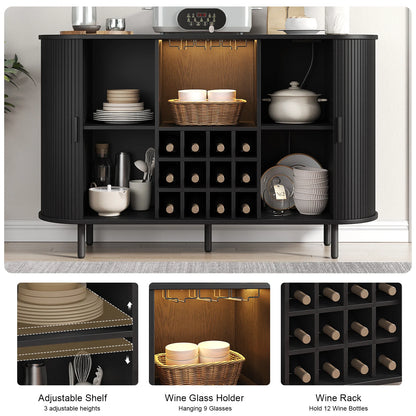 Buffet Cabinet with LED Light