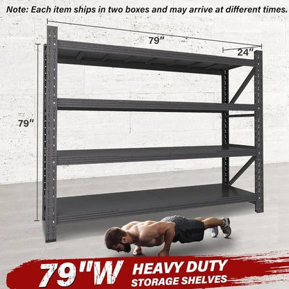 79-inch Heavy Duty Steel Garage Storage Rack