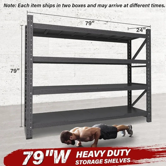 79-inch Heavy Duty Steel Garage Storage Rack