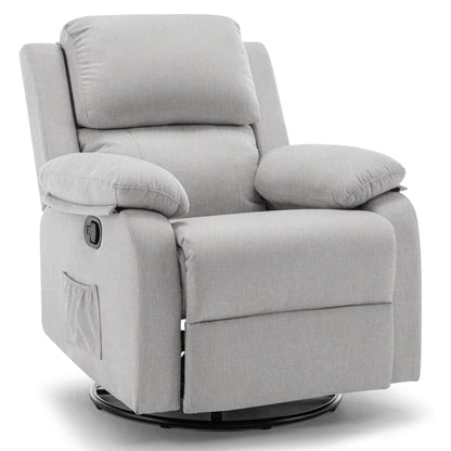 360 Degree Swivel Rocker Recliner for Small Spaces