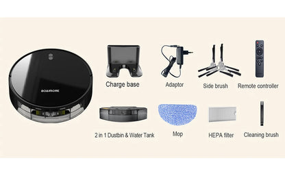 Self-Charging Smart Robot Vacuum Cleaner and Mop Combo for your Furbabies hair and messes!