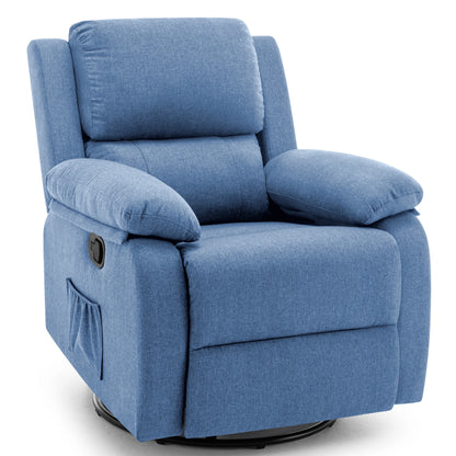 360 Degree Swivel Rocker Recliner for Small Spaces