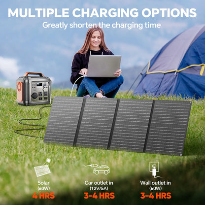 300W Portable Power Station with Solar Panel