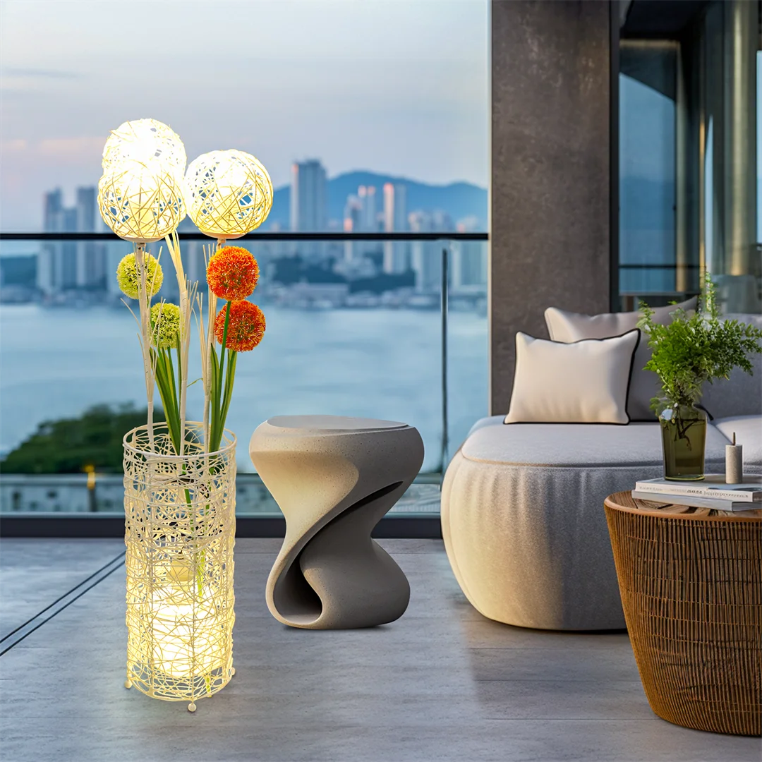 Tall Modern Rattan Floor Lamp for your Decor