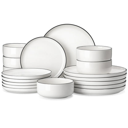 18 or 36-Piece Porcelain Ceramic Dinnerware Set