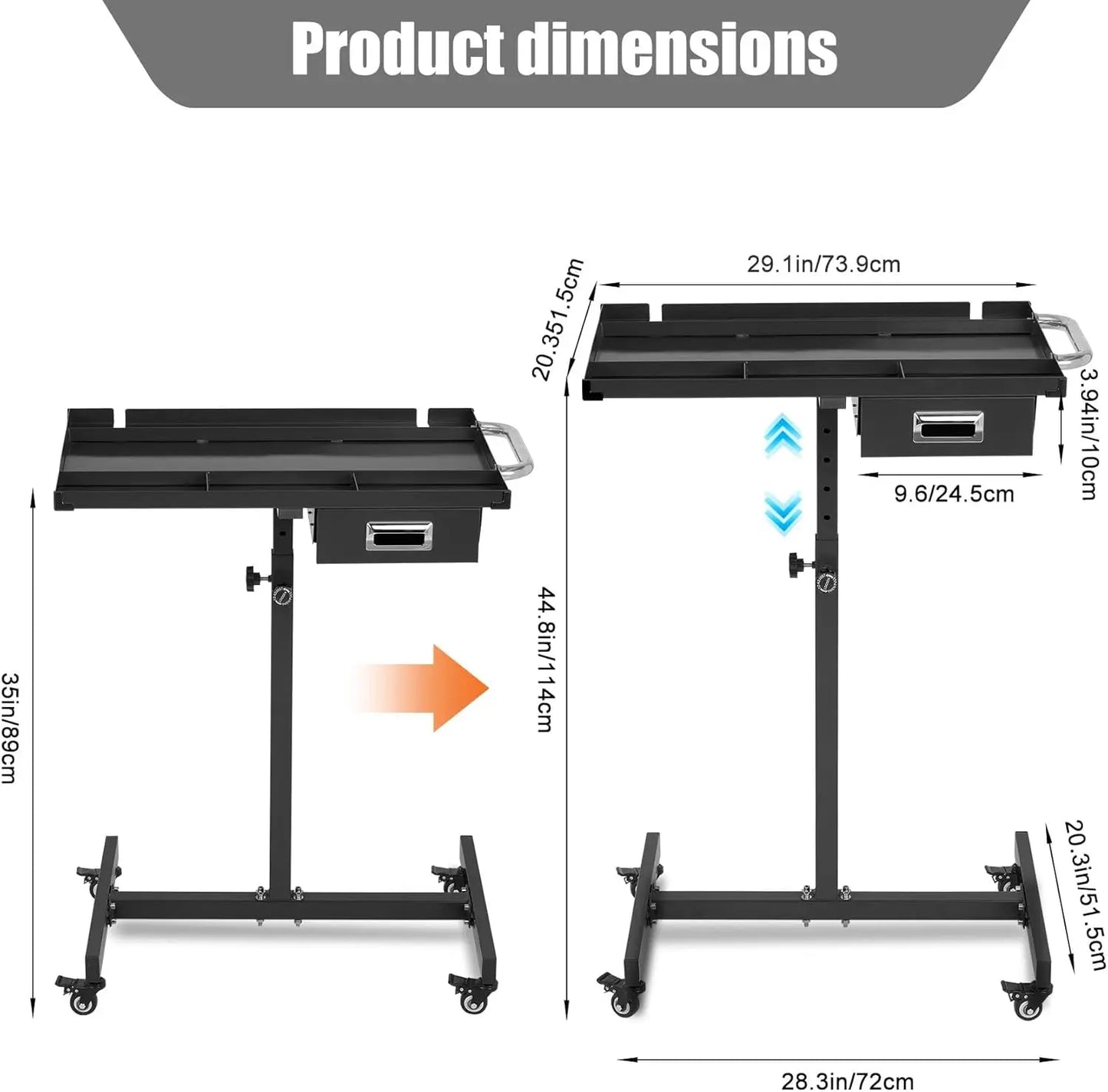 Rolling Utility Worktable for a variety of uses