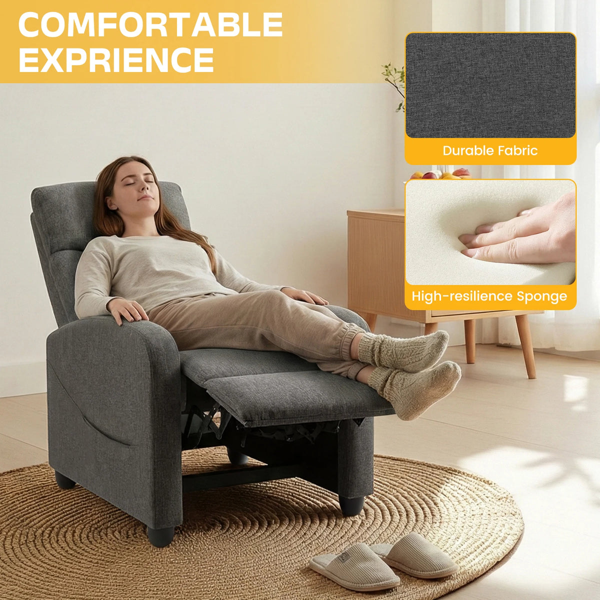 Recliner with Lumbar Support for your Living Room