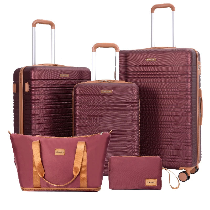 Luggage Set 4-Piece ABS Suitcase With Spinner Wheels