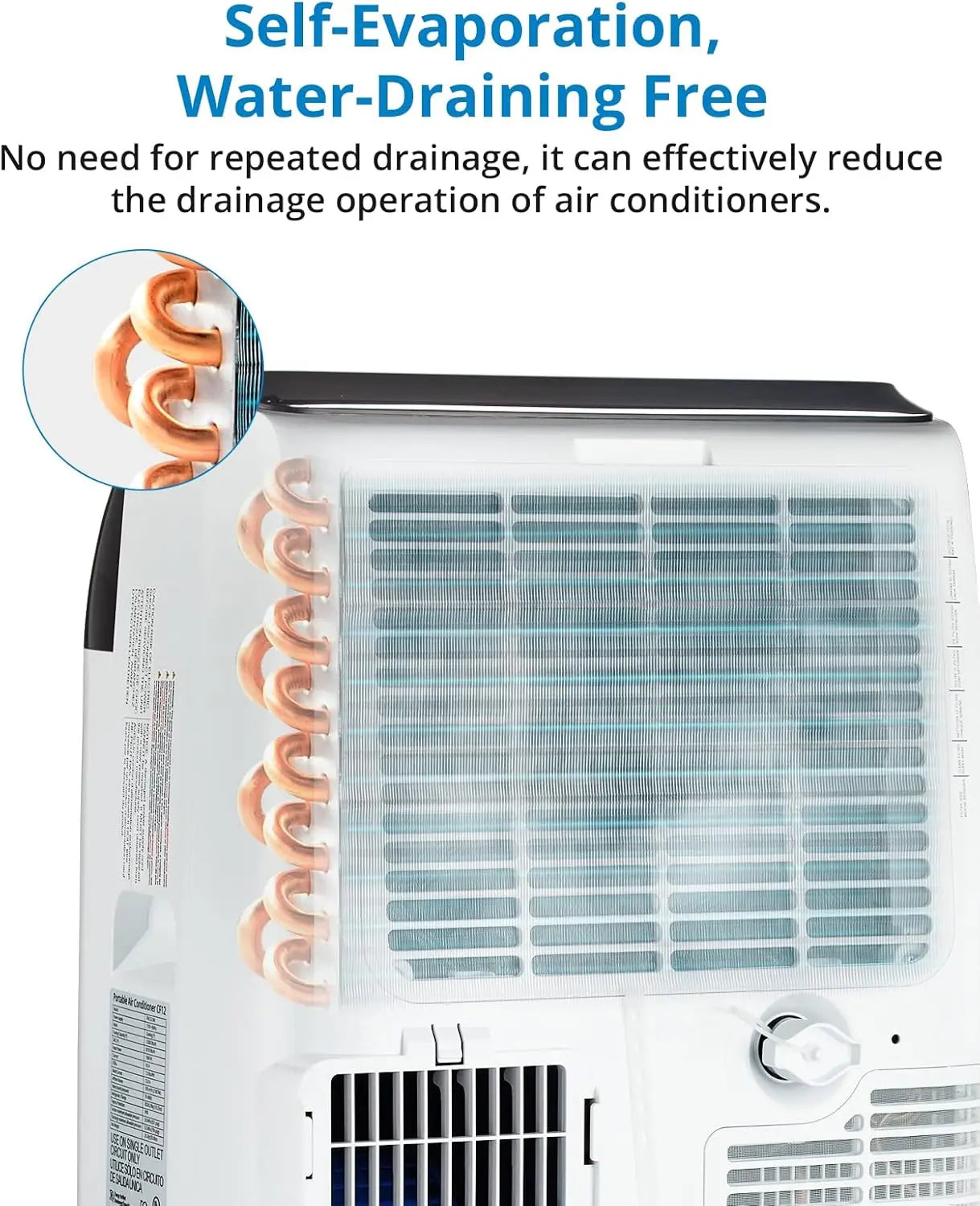 14000 BTU Portable Air Conditioner Unit with Fan and Dehumidifier
