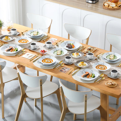 30-Piece Porcelain Ceramic Dinnerware Set